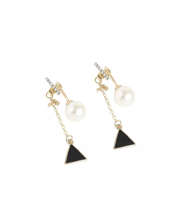 

Женские асимметричные серьги-капли Sohi, black