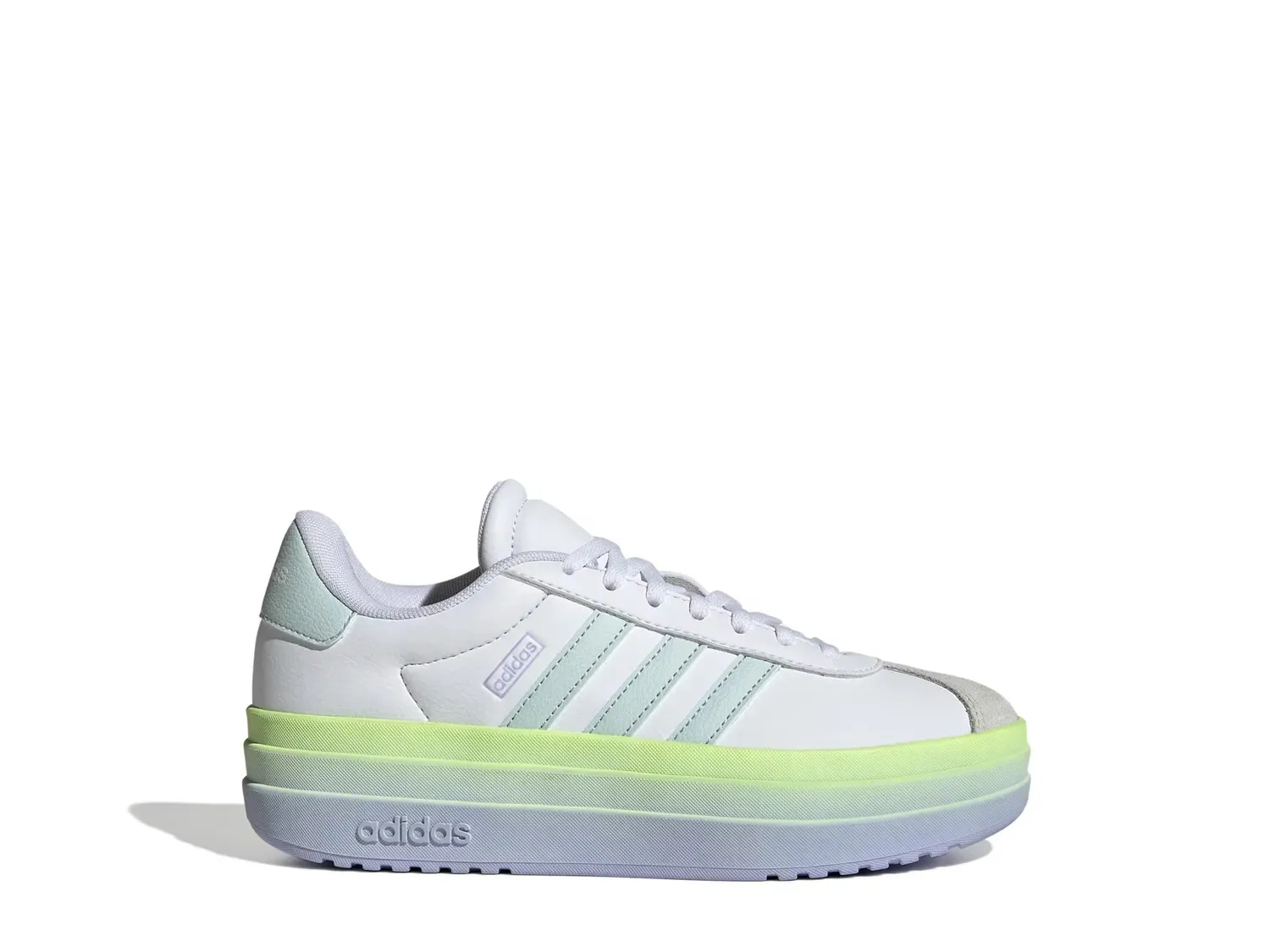 Кроссовки VL Court Bold Lifestyle - детские Adidas, White/Blue — фото 3
