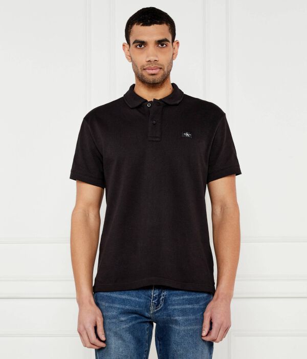 

Рубашка поло Regular fit Calvin Klein Jeans, черный