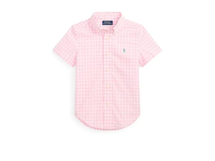 Рубашка хлопковая Soft Cotton Polo Ralph Lauren Kids, Carmel Pink/White