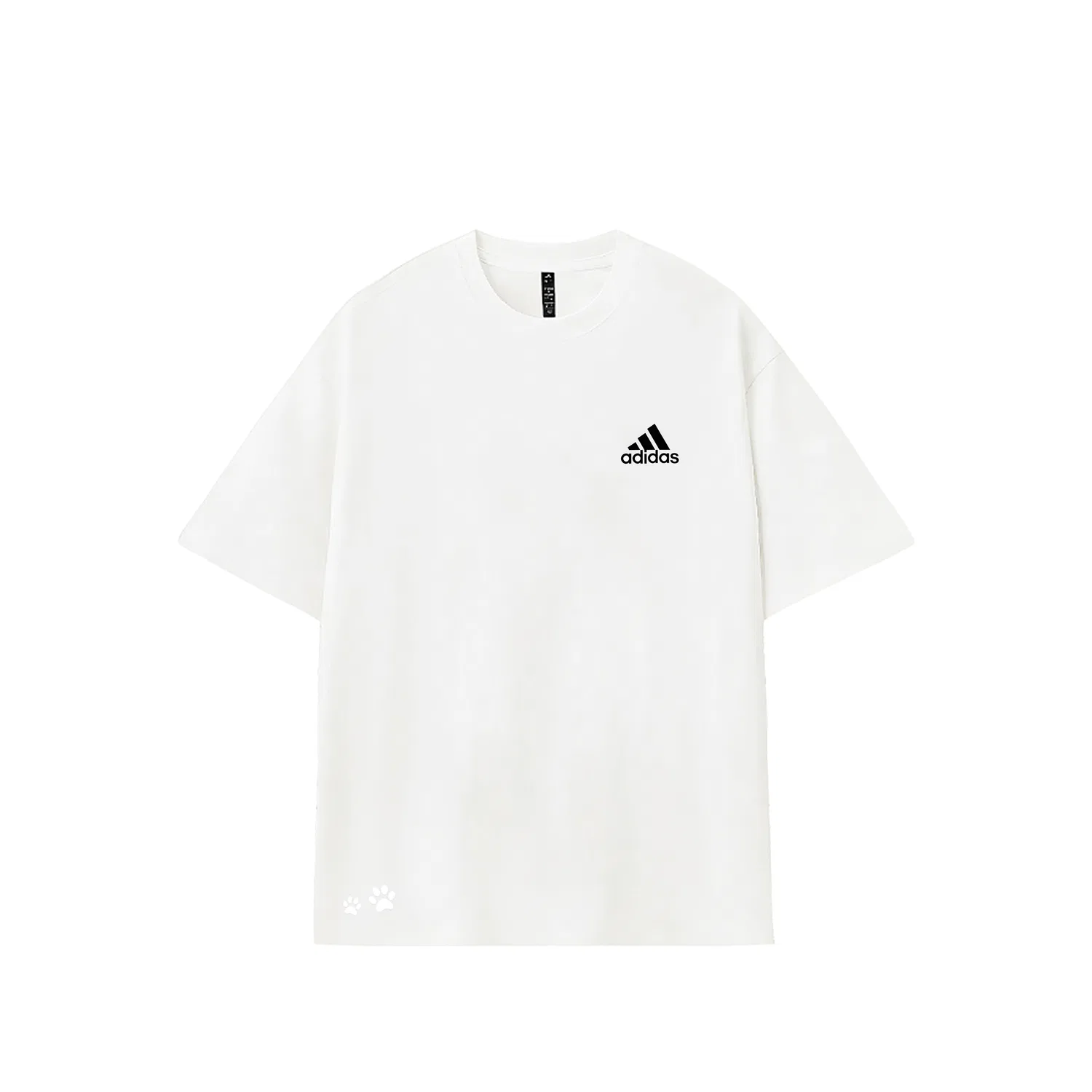 Футболка с принтом Adidas Must Haves белый кошачья лапа