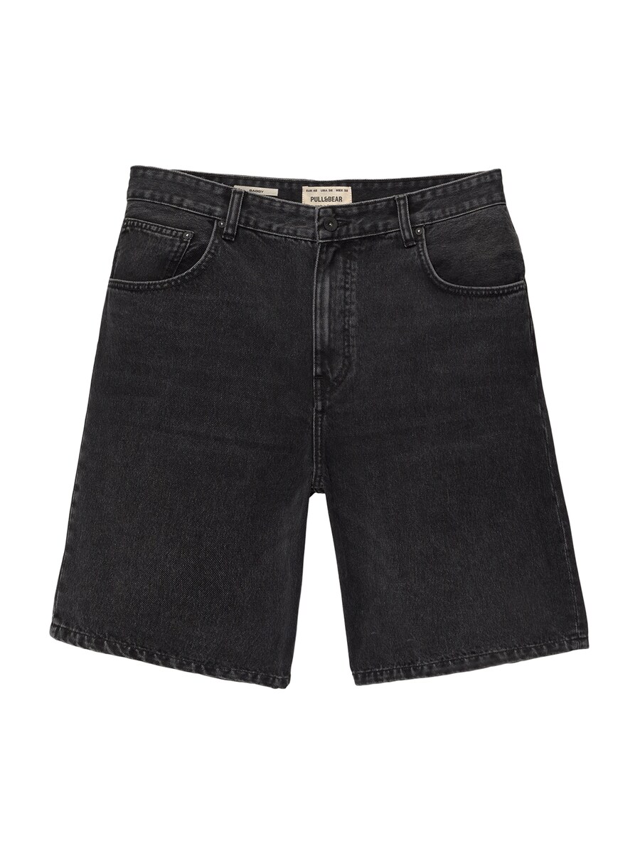 

Джинсы свободного кроя Pull&Bear, черный деним