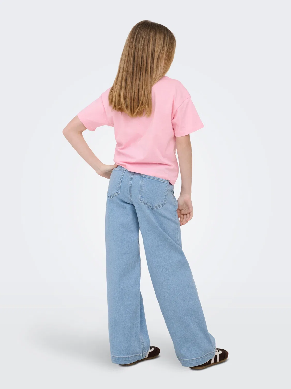 Широкие джинсы 'KOGNew' Only Girls, Blue Denim — фото 4