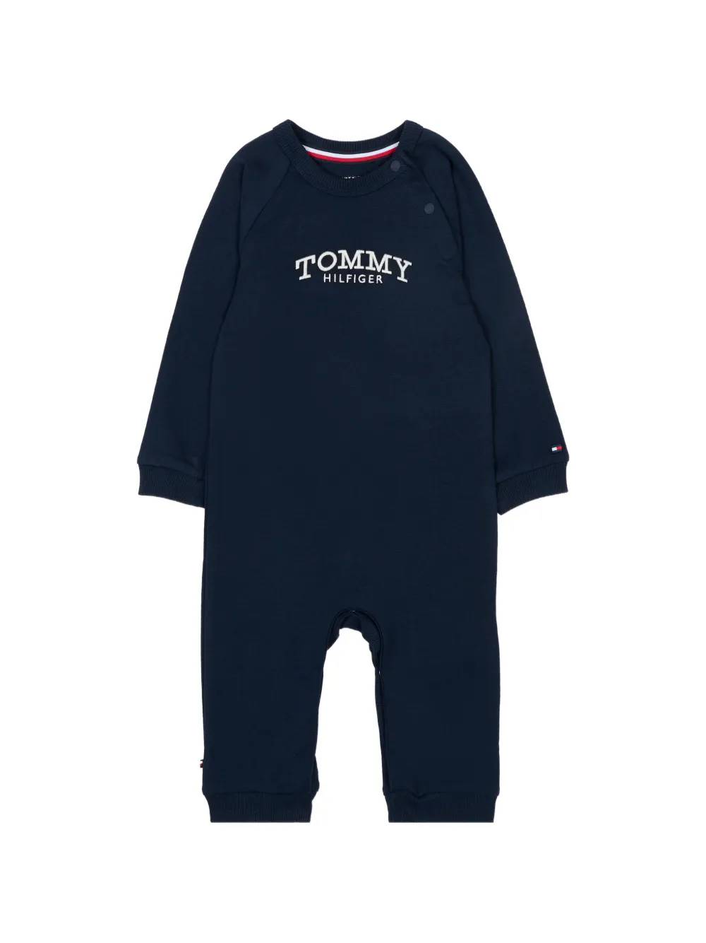 

Комбинезон с вышитым логотипом Tommy Hilfiger Junior, синий