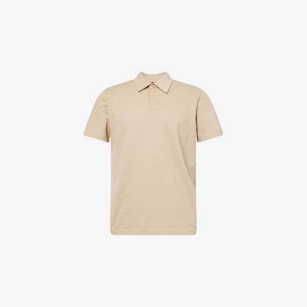 

Классическая хлопковая поло с воротником Regular Fit Ps By Paul Smith, коричневый