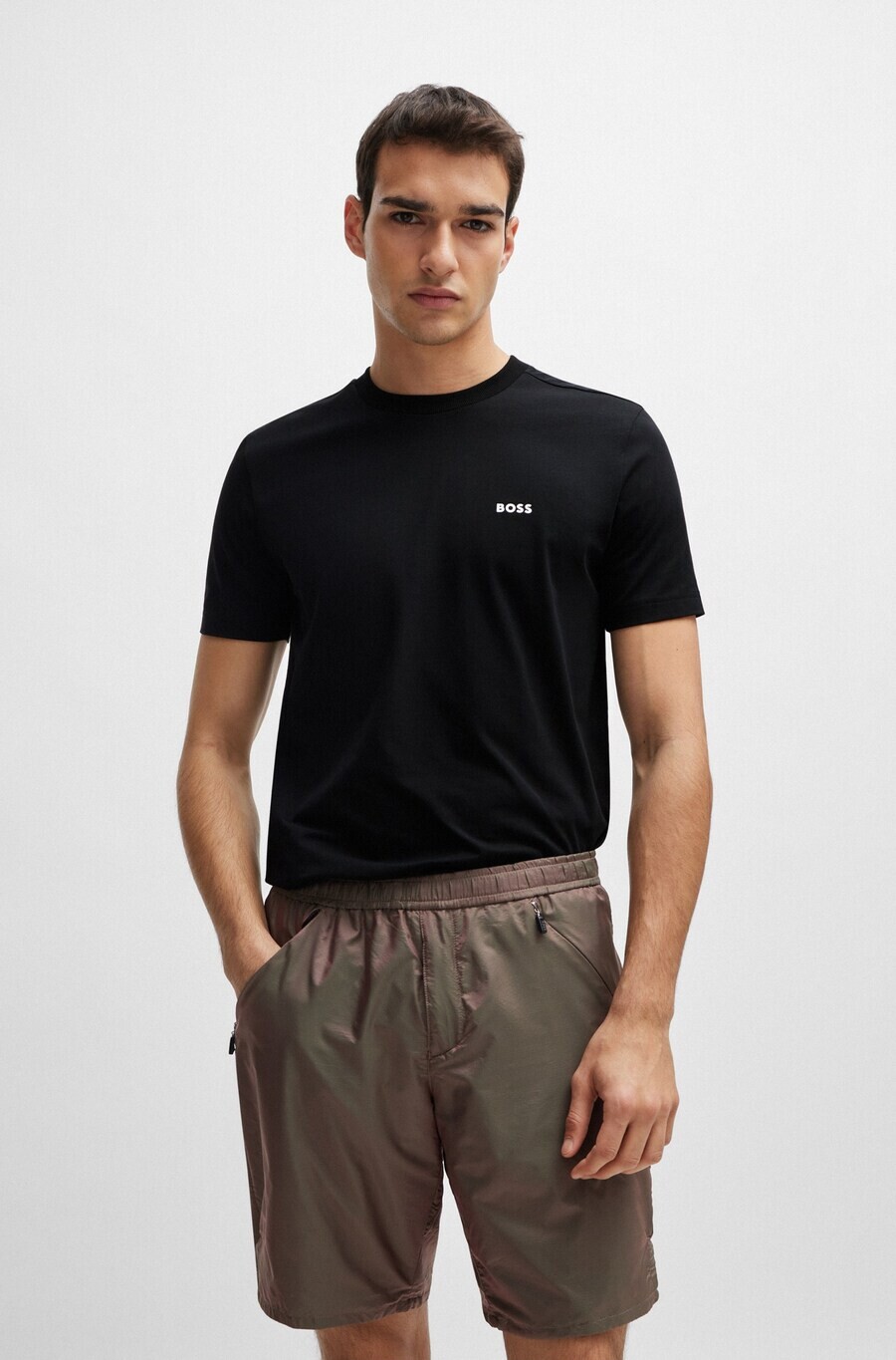 Классическая футболка BOSS Shirt, черный — фото 2