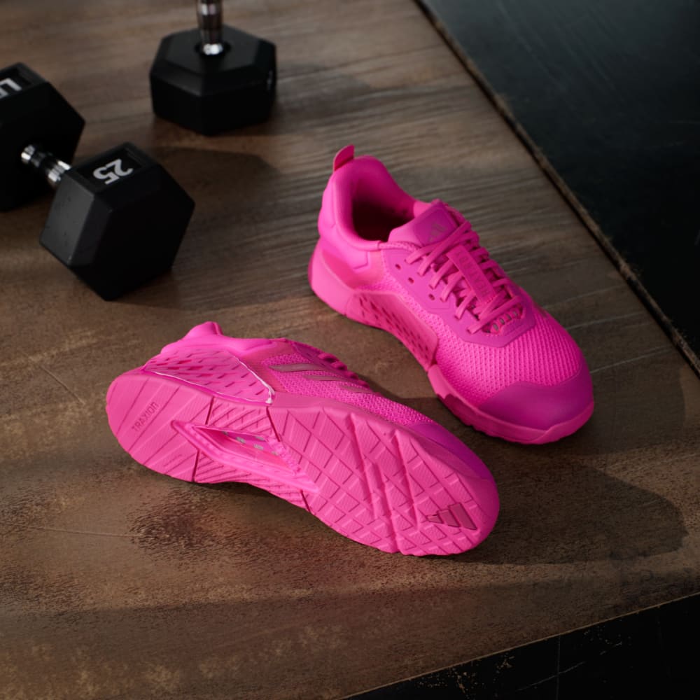 Кроссовки Adidas Dropset 3 Training Shoes, цвет Shock Pink/Shock Pink/Cloud White — фото 3