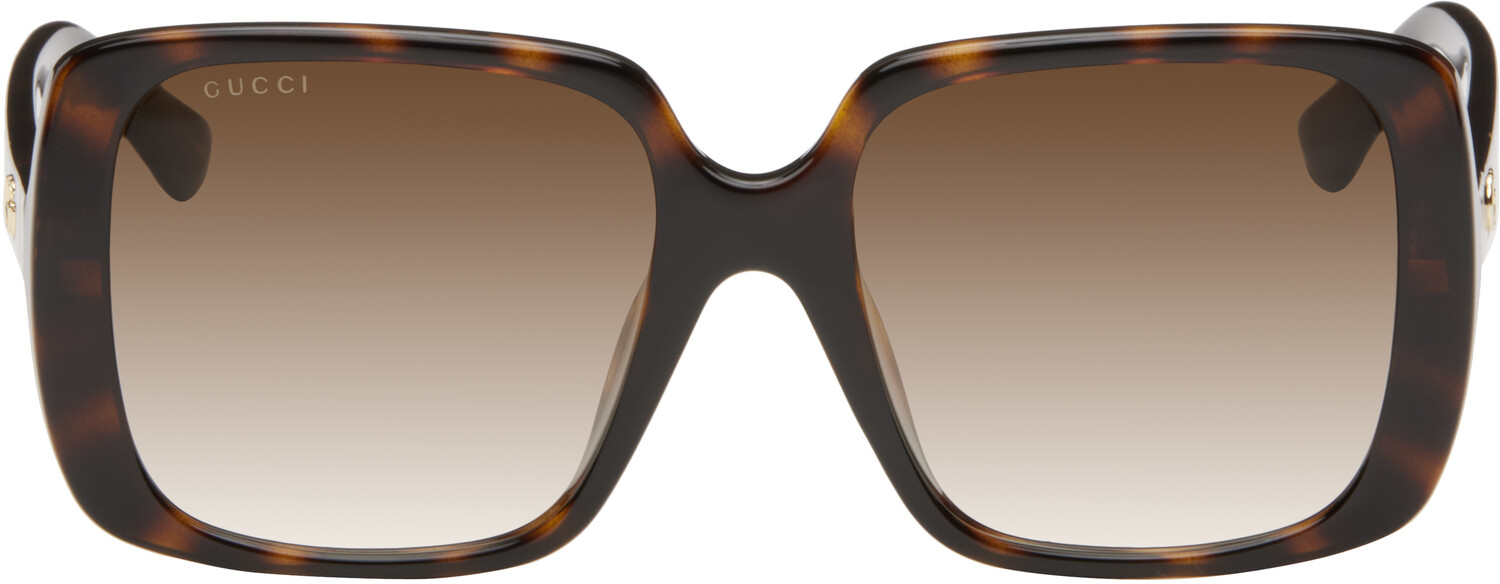 

Солнцезащитные очки Brown Lines Thin Acetate Square Gucci