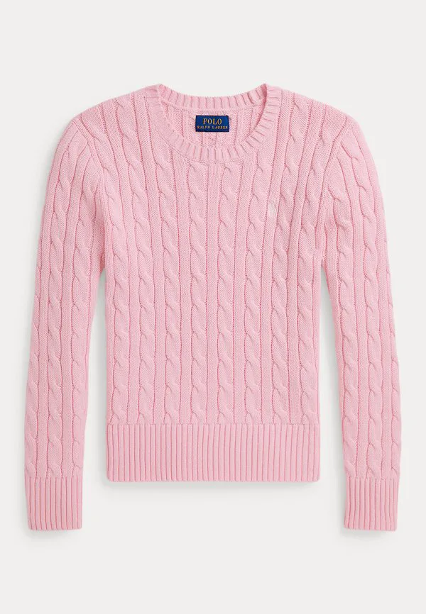 Хлопковый свитер крупной вязки 714y Polo Ralph Lauren, Hint Of Pink/Nevis — фото 3