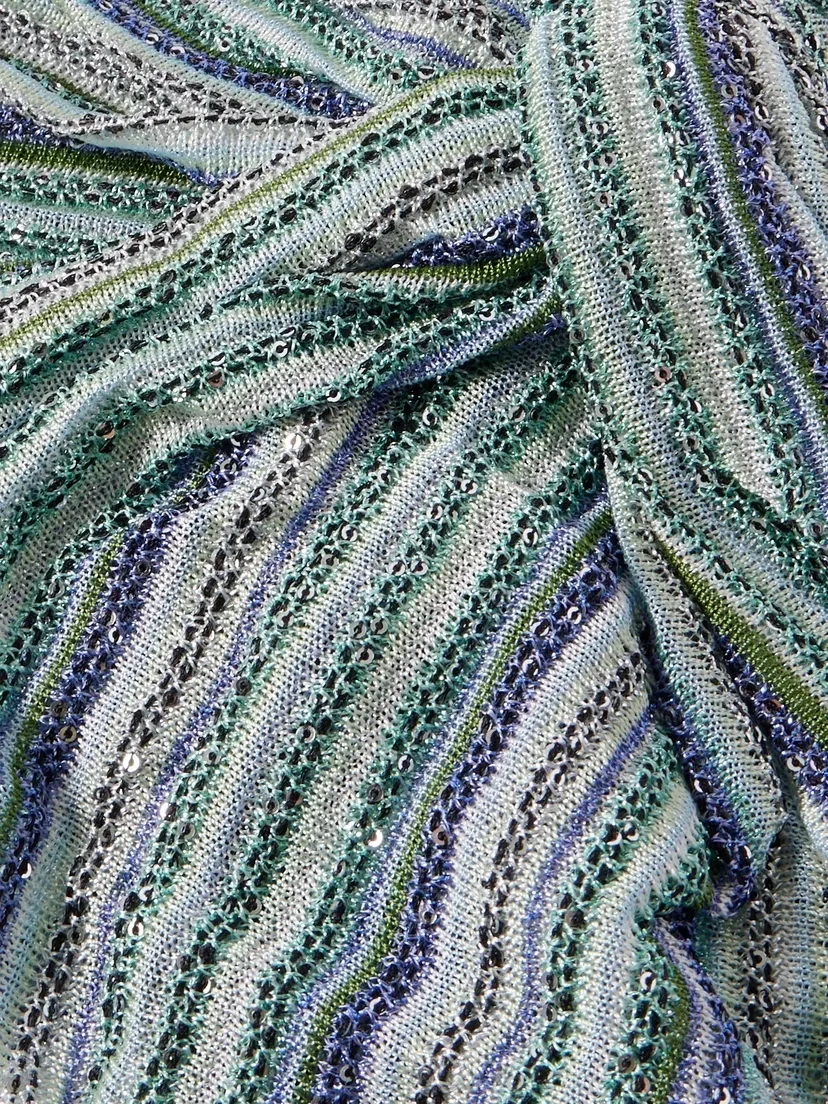 Тюрбан из металлизированного трикотажа, расшитый пайетками Missoni, мультиколор — фото 4