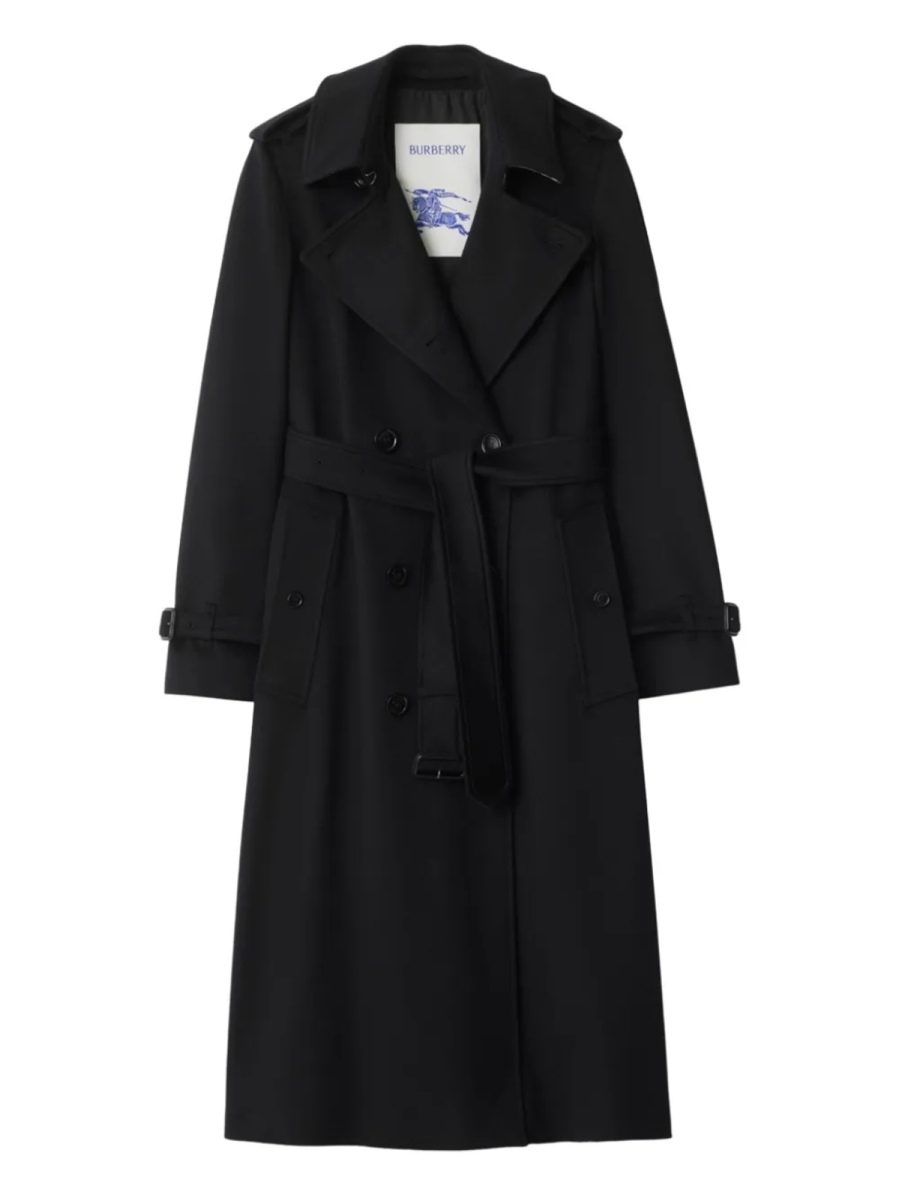 

Burberry двубортный тренч, черный