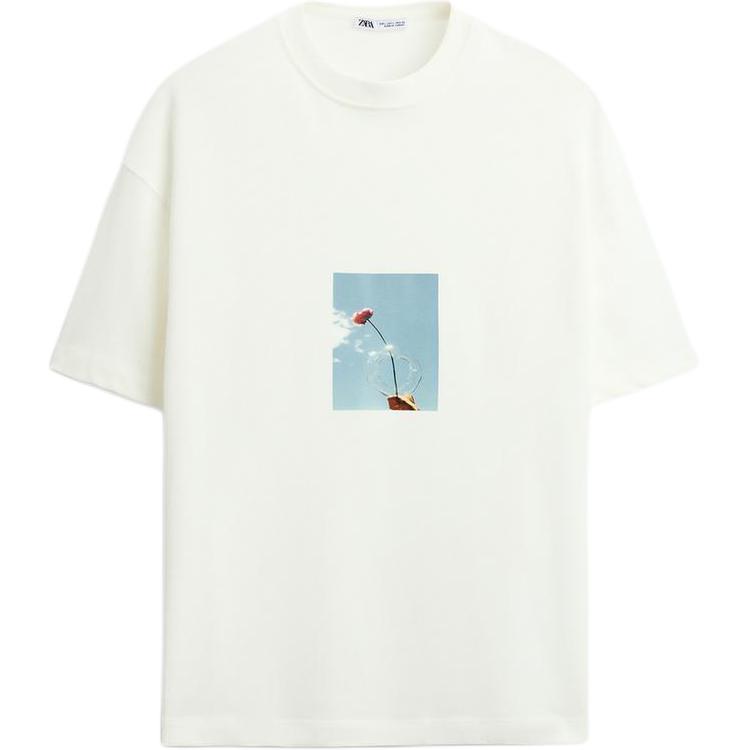 

Футболка мужская матовая ZARA, белый