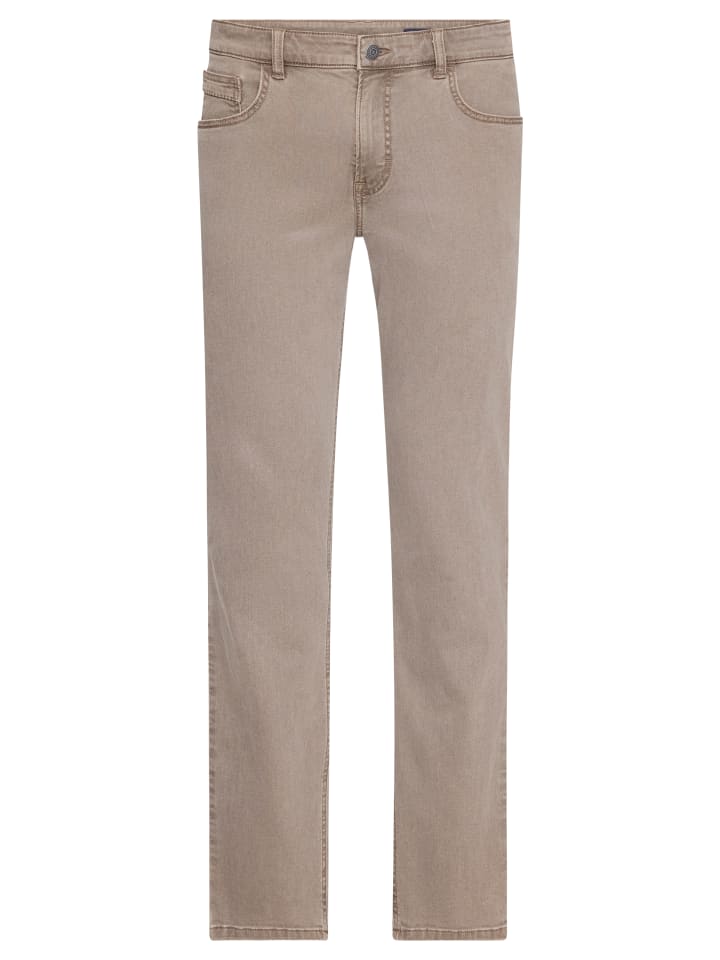 

Джинсы PIPE с пятью карманами светло-коричневого цвета Paddock's