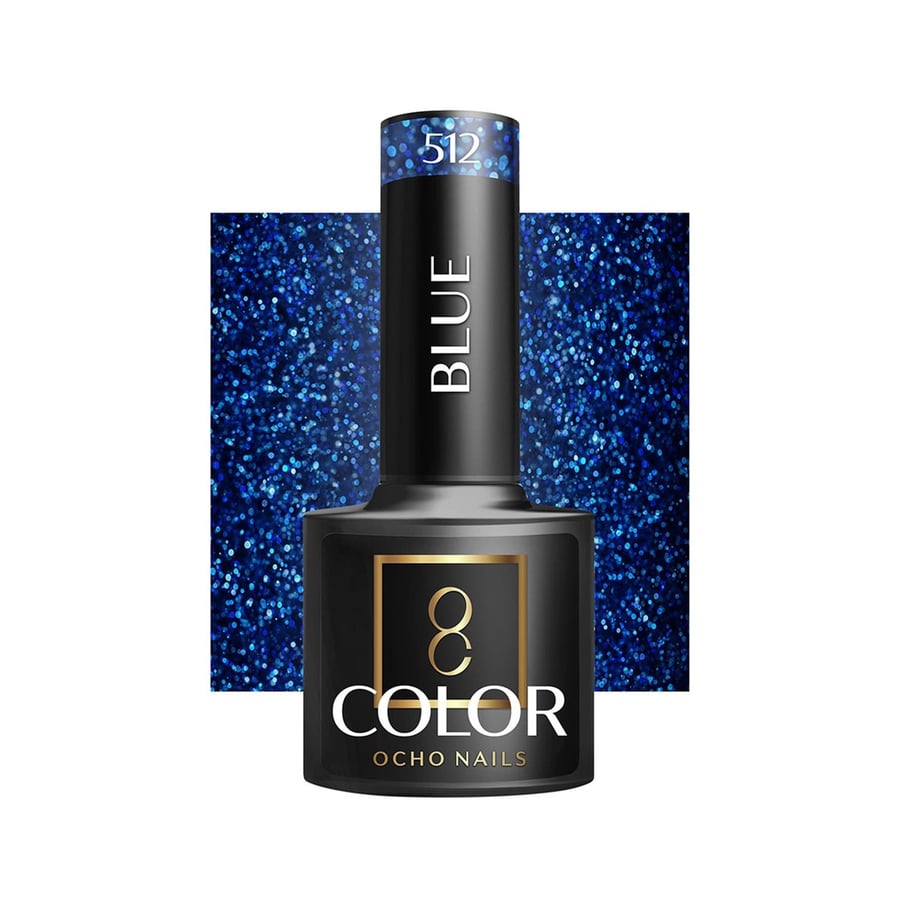 

OCHO NAILS Гибридный лак для ногтей синий 512 -5 г Active Shop