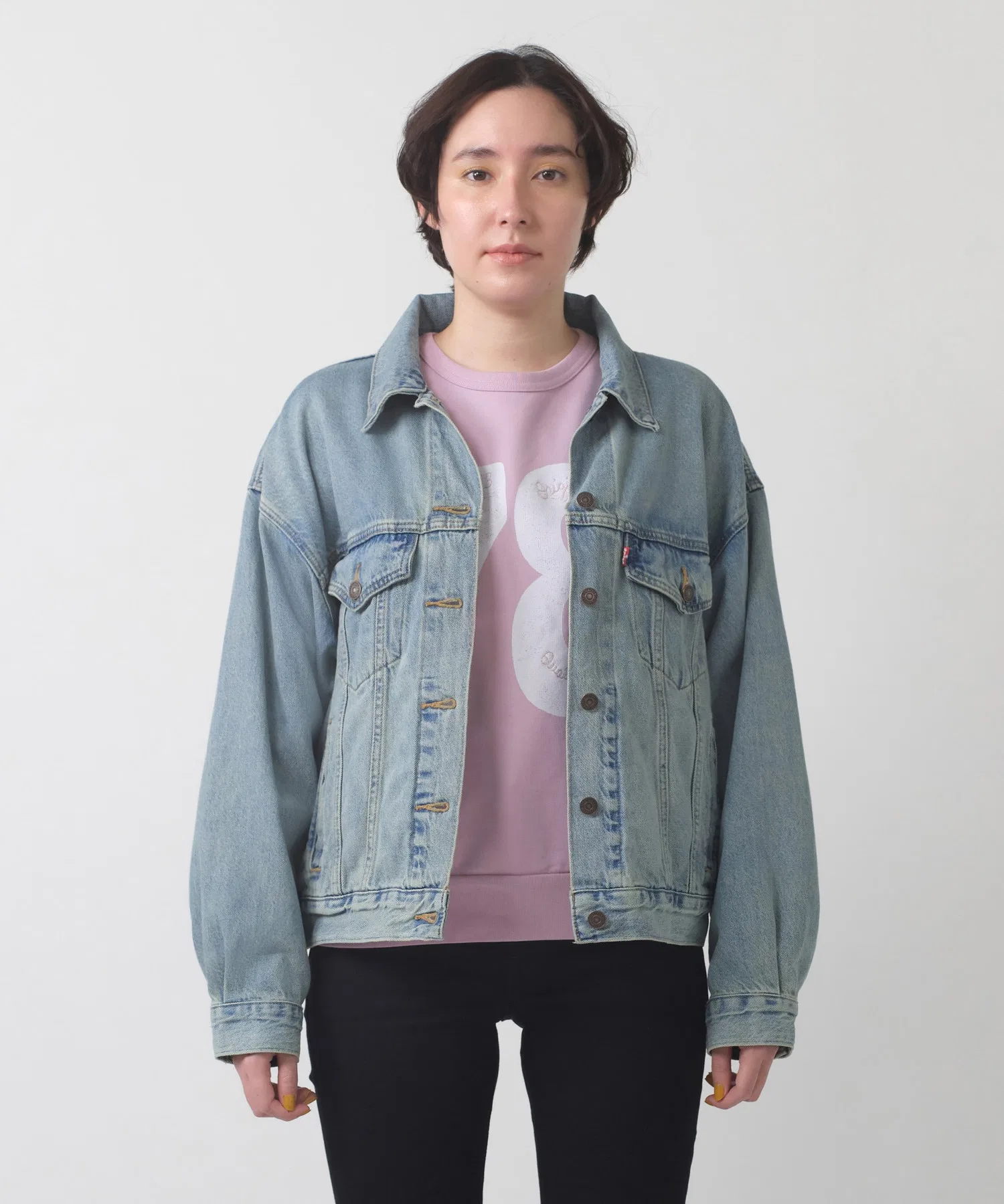 Джинсовая куртка Levi's в стиле 90-х, цвет индиго, размер Medium.