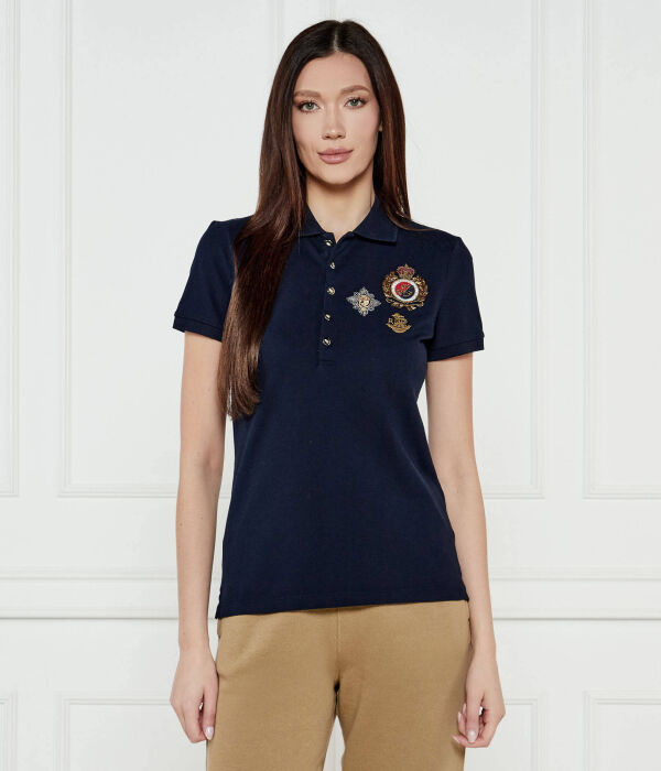 

Рубашка поло Slim fit Lauren Ralph Lauren, синий
