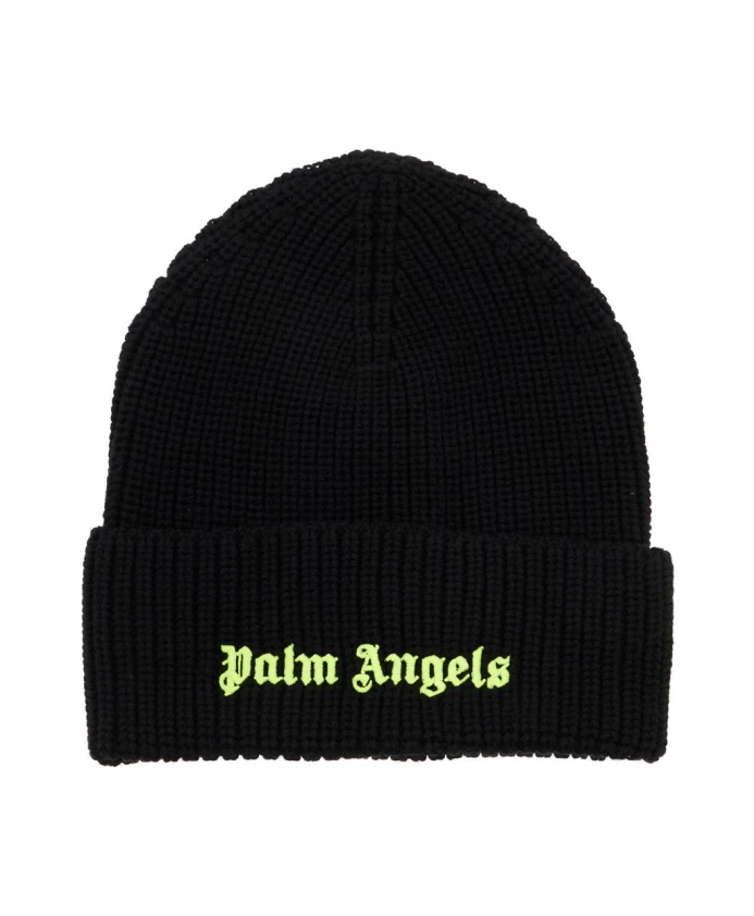 

Шапка с флуоресцентным логотипом Palm Angels, черный