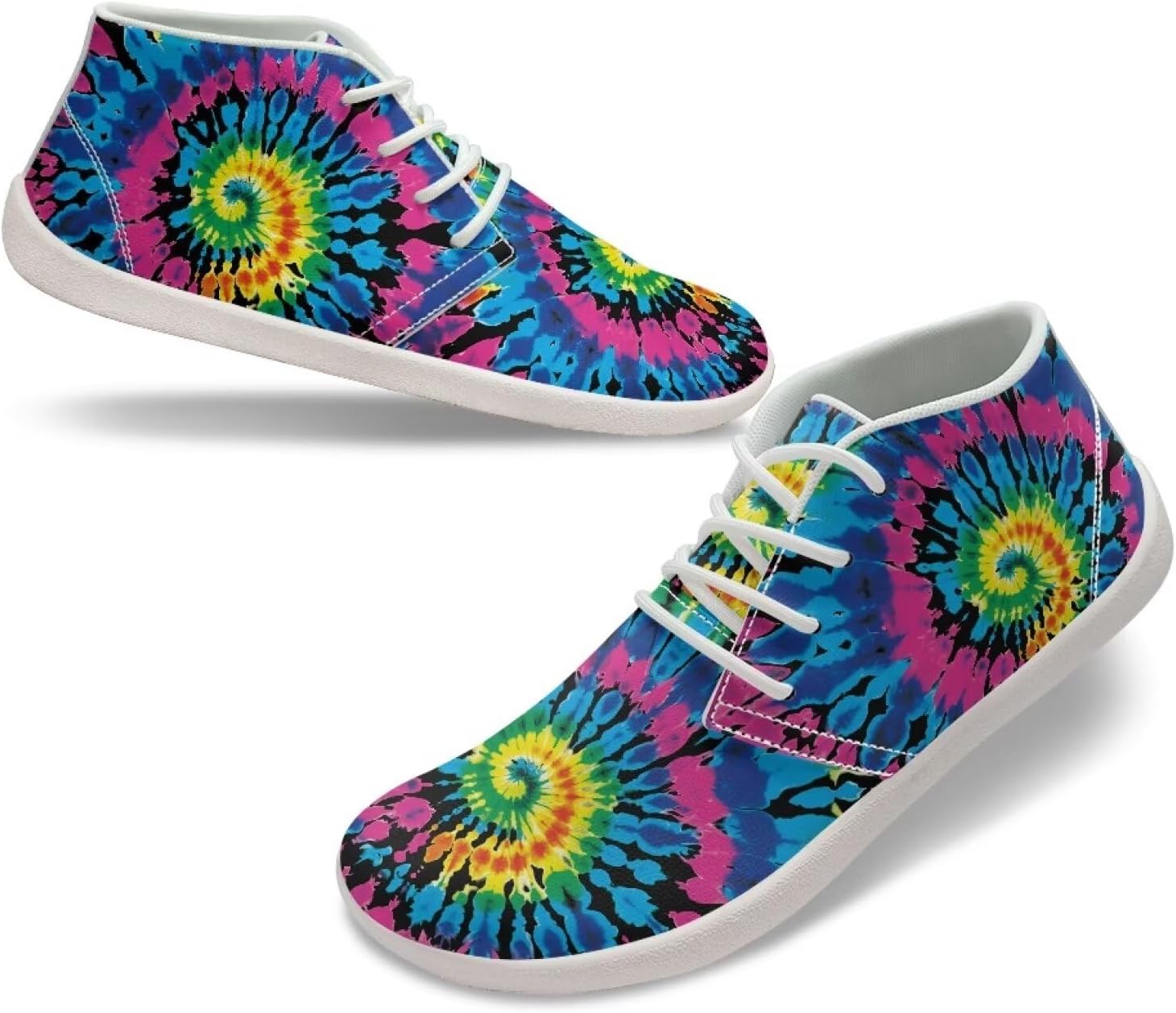 

Мужские кроссовки для ходьбы босиком с широким носком и принтом тай-дай Fuxowvby