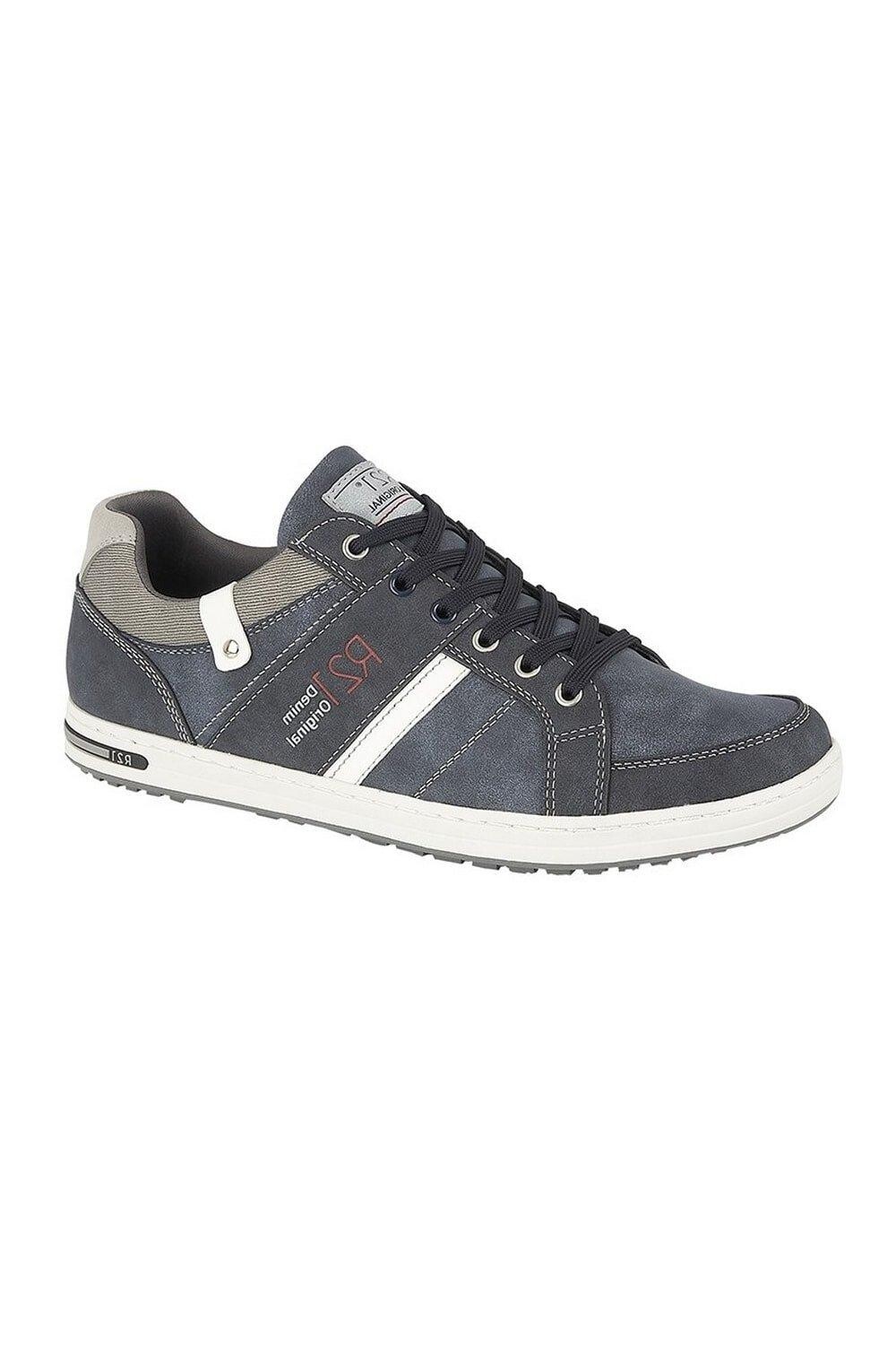 

Кроссовки Denim Original Lace Up Casual Trainers Route 21, темно-синий, Синий;серый, Кроссовки Denim Original Lace Up Casual Trainers Route 21, темно-синий