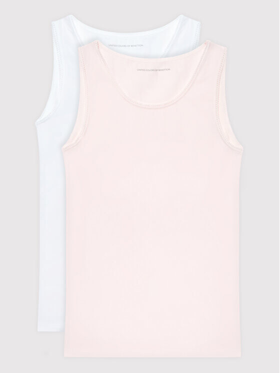 

Комплект из 2 топов стандартной посадки United Colors Of Benetton, мультиколор