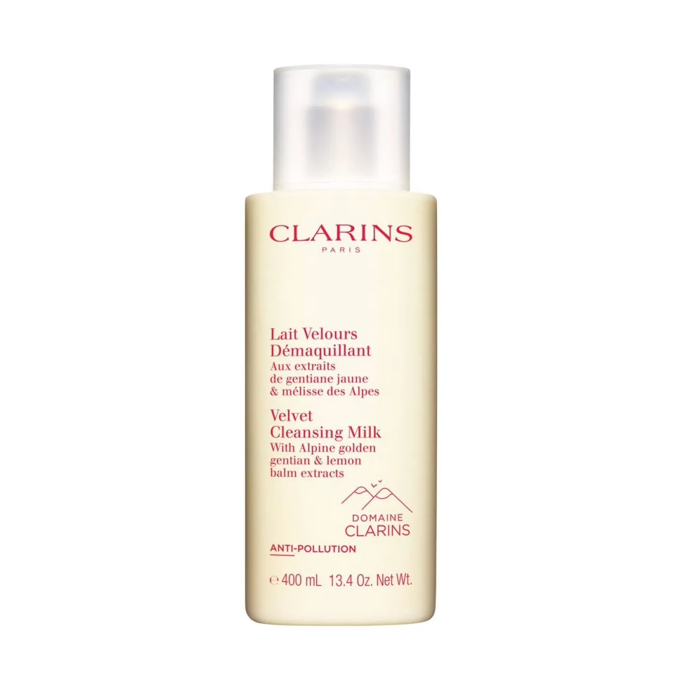

Молочко для снятия макияжа с защитой от загрязнений Lait Velours Démaquillant Clarins, 400 ml