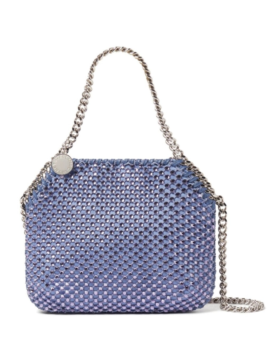 

Stella McCartney мини-сумка на плечо Falabella с кристаллами, фиолетовый