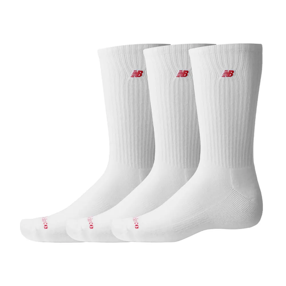 

Носки 3 шт New Balance Patch Logo crew, белый