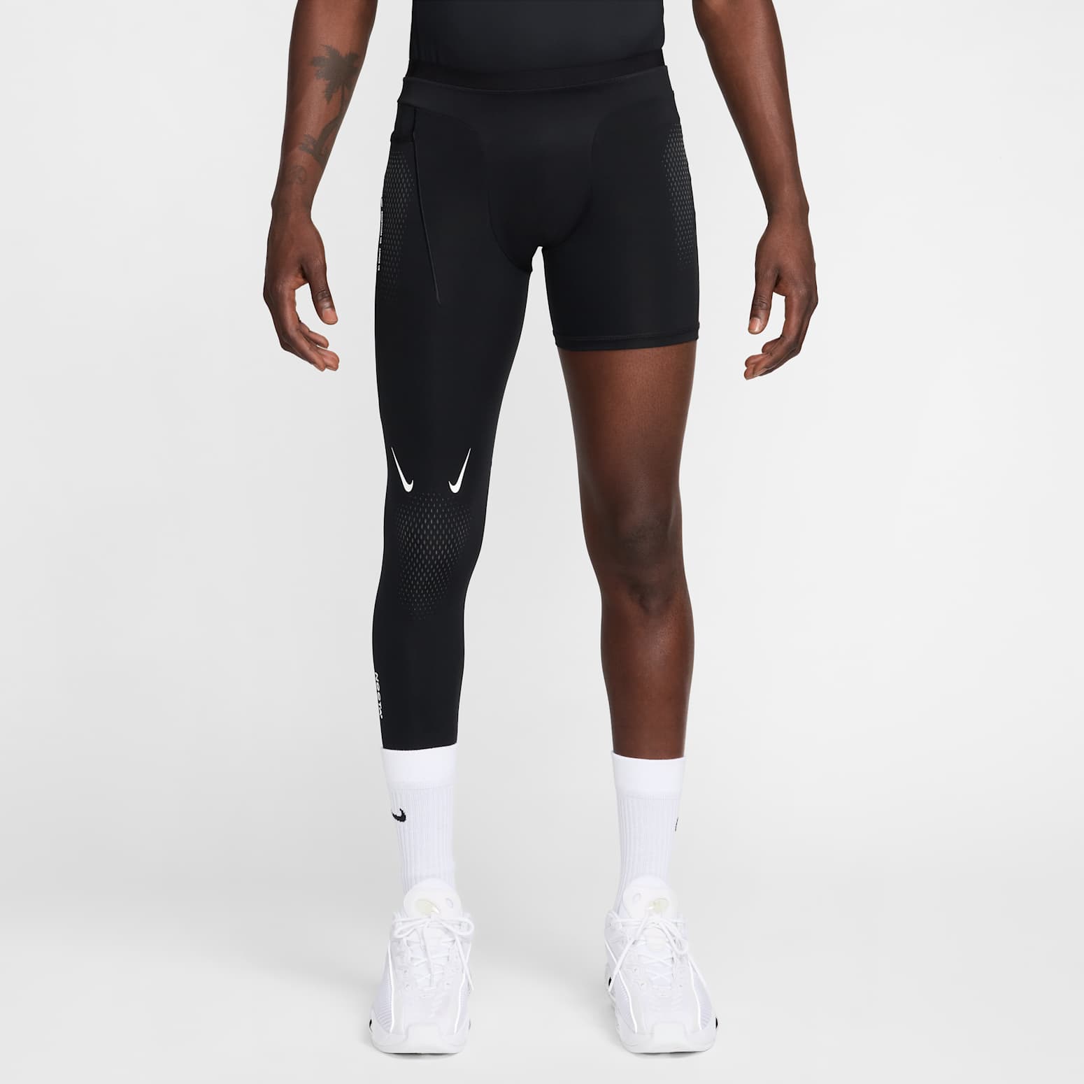 Леггинсы Nike x NOCTA Basketball Single Leg Tights Right 'Black' — фото 2