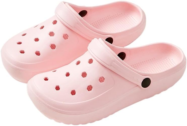 

Унисекс сабо с вырезами из ЭВА - однотонные тапочки для мужчин и женщин Clolinde, розовый