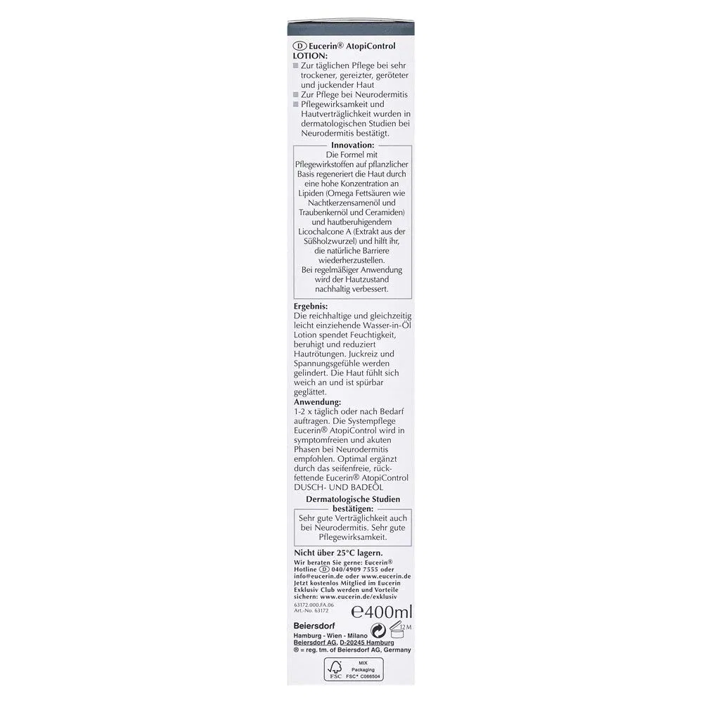 Лосьон Eucerin AtopiControl 400 мл (упаковка 3 шт.) Eucerin — фото 3