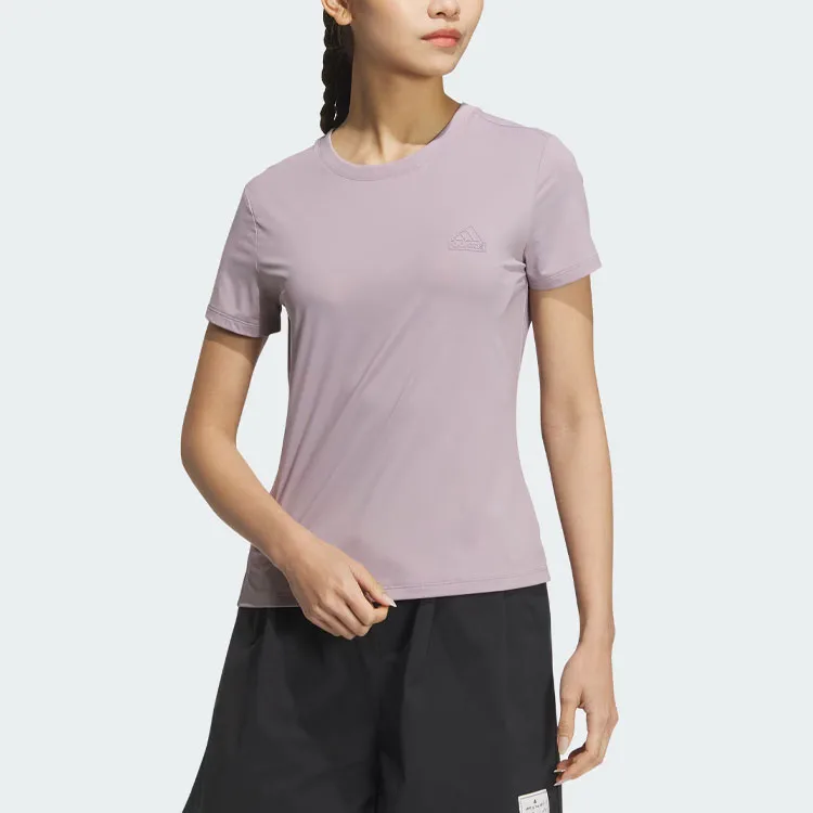 Adidas Футболка женская фиолетово-розовая — фото 3