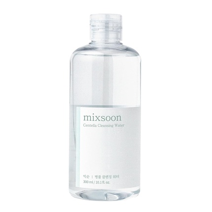 

Очищающая вода Centella Cleansing Water 10,14 жидких унций (300 мл) Очищающее средство для лица для чувствительной кожи Centella Asiatica Aloe Vera Mixsoon