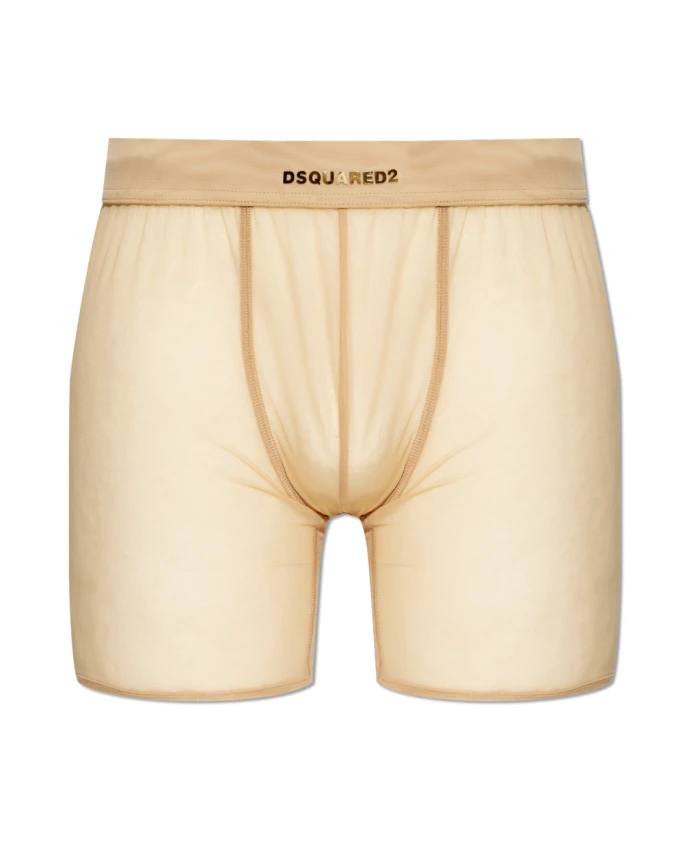 

Боксерские шорты с логотипом Dsquared2, бежевый