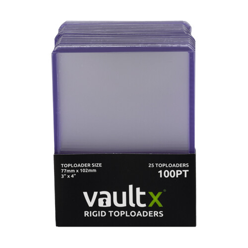 

Чехол для карточек Vault X – Rigid Toploaders 100Pt (25 Pack)