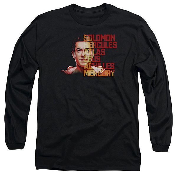 

Футболка с длинным рукавом Shazam movie shazam hope Licensed Character