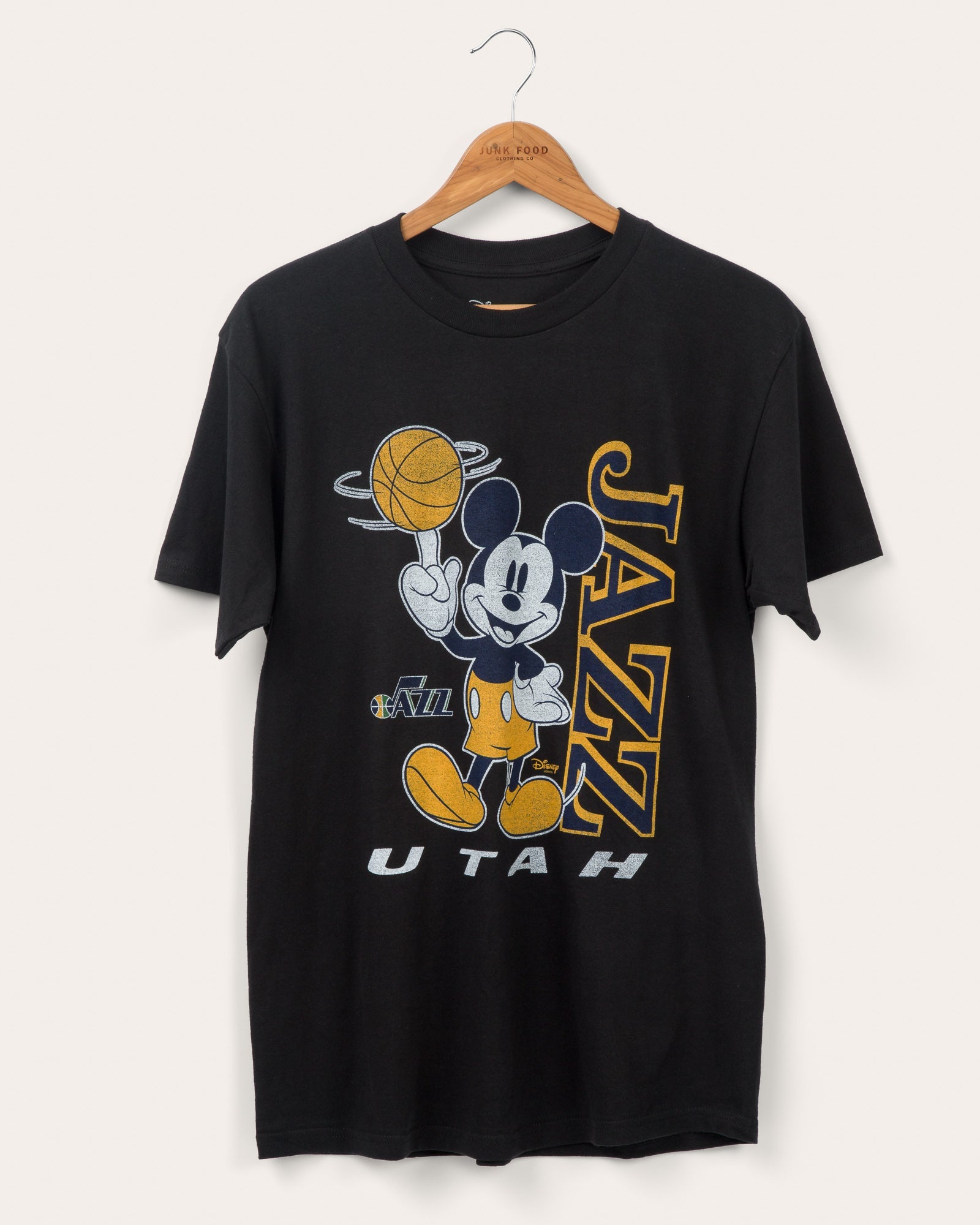 

УНИСЕКС JAZZ VINTAGE ФУТБОЛКА МИККИ БОЛЛЕРА Junk Food Clothing, черный