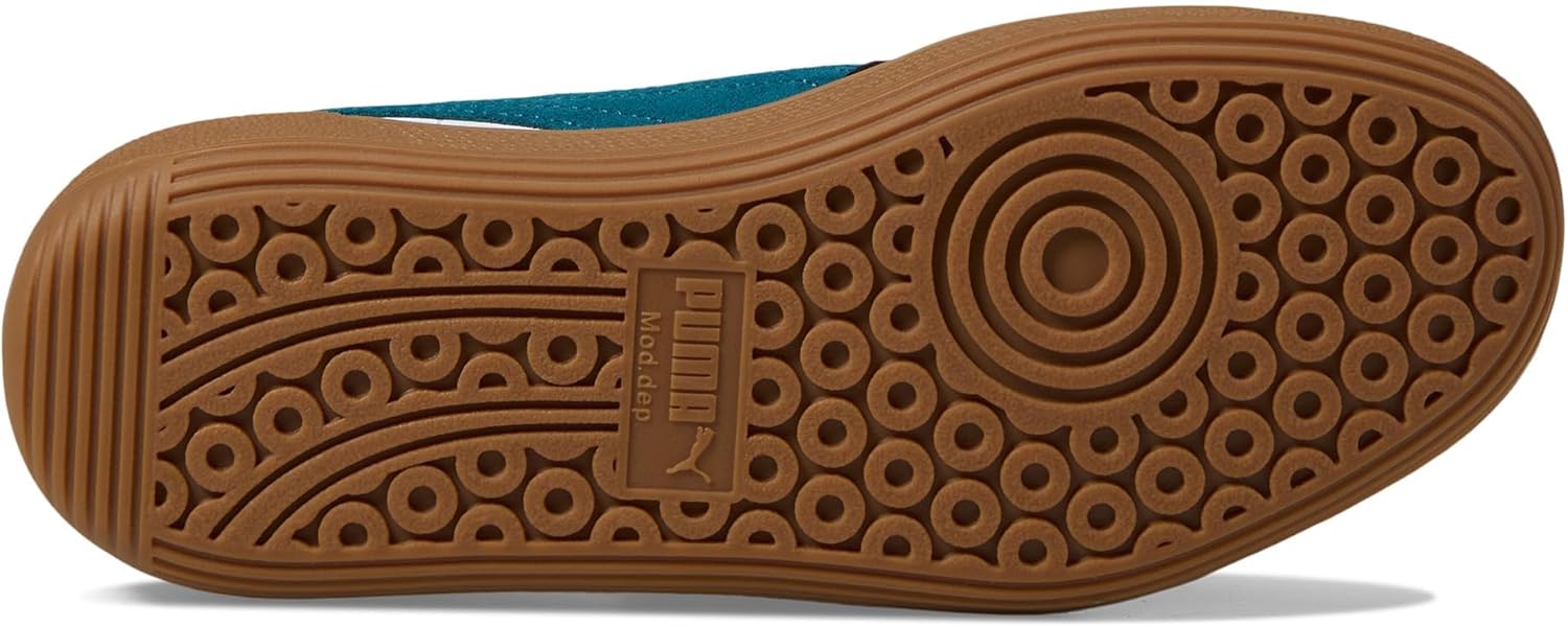 Кроссовки Puma Boys Palermo (Big Kid), белый/черный/зеленый — фото 3