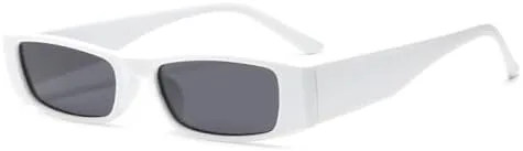 

Женские солнцезащитные очки в стиле ретро, ​​мужские солнцезащитные очки квадратной формы, модные модели 2027 года, защита от УФ-излучения UV400 MTZJH, White Gray