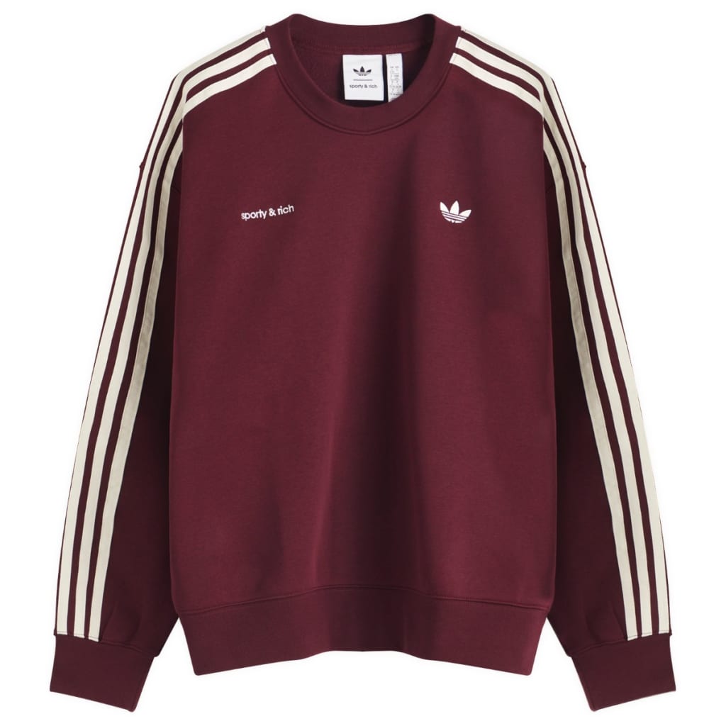 

Спортивный свитшот X sporty & rich Adidas, бордовый