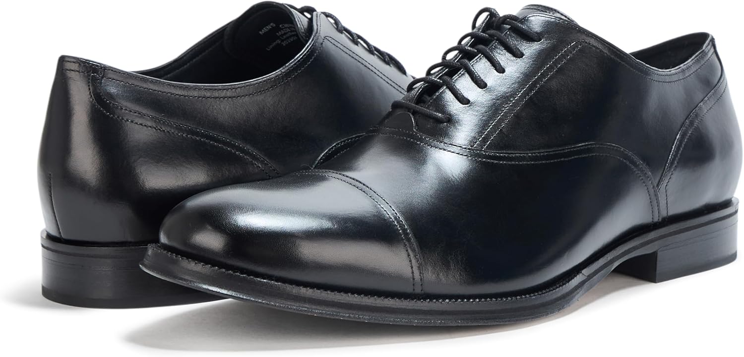 Мужские классические туфли Cole Haan с кап-тоу, черный — фото 3
