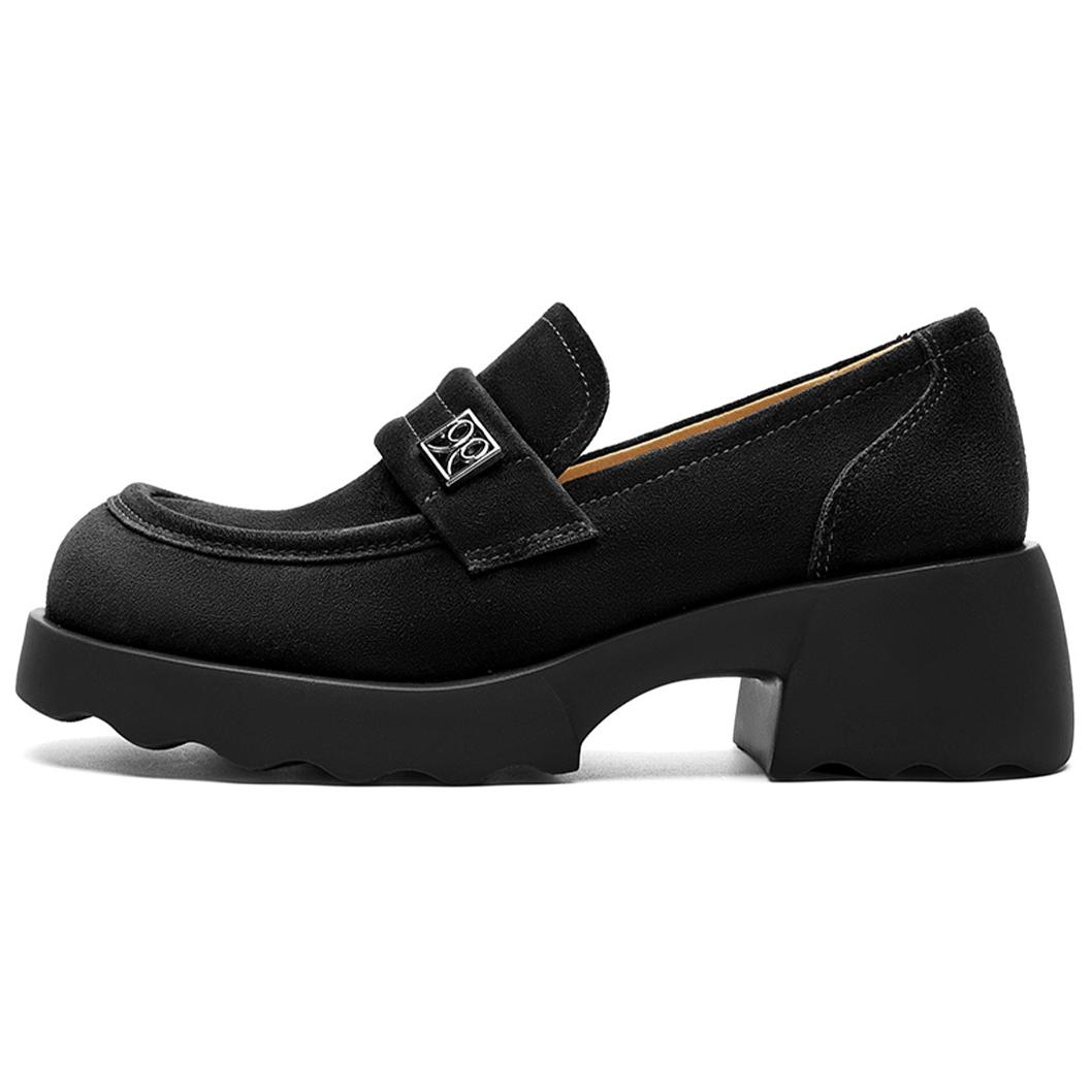 NINE WEST Коричневые женские лоферы на каблуке 5,7 см, цвет Brown — фото 3