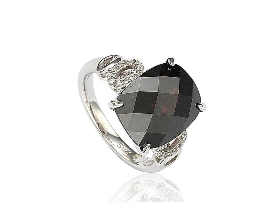 

Коктейльное кольцо Suzy Levian из стерлингового серебра с кубическим цирконием Suzy Levian New York, Brown