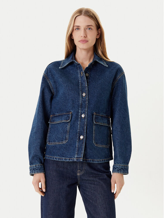 

Свободный крой джинсовой куртки 296XDN07R United Colors Of Benetton, синий