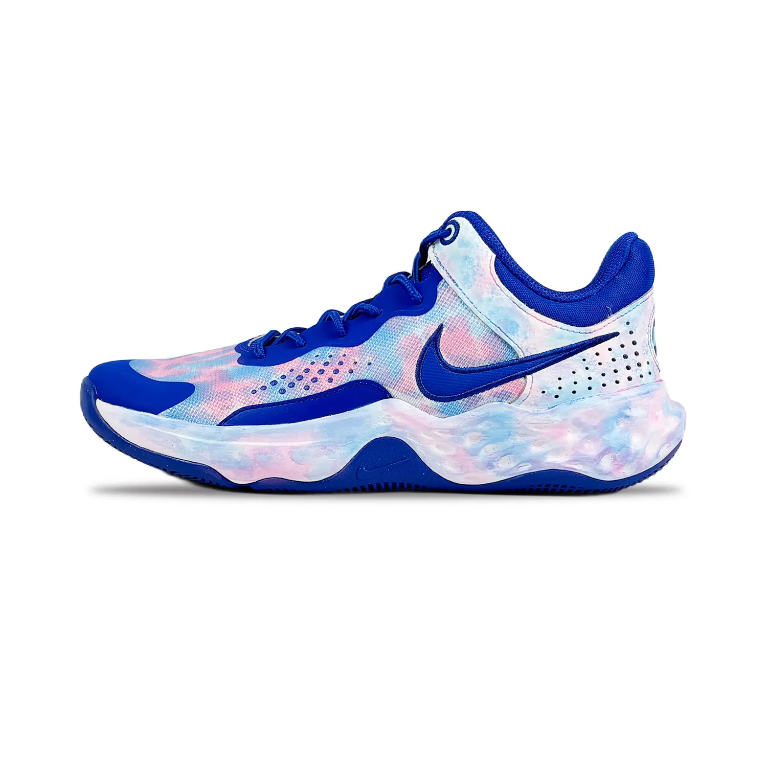 

Nike Баскетбольные кроссовки Fly By Mid 3 мужские, средний верх, синие/розовые