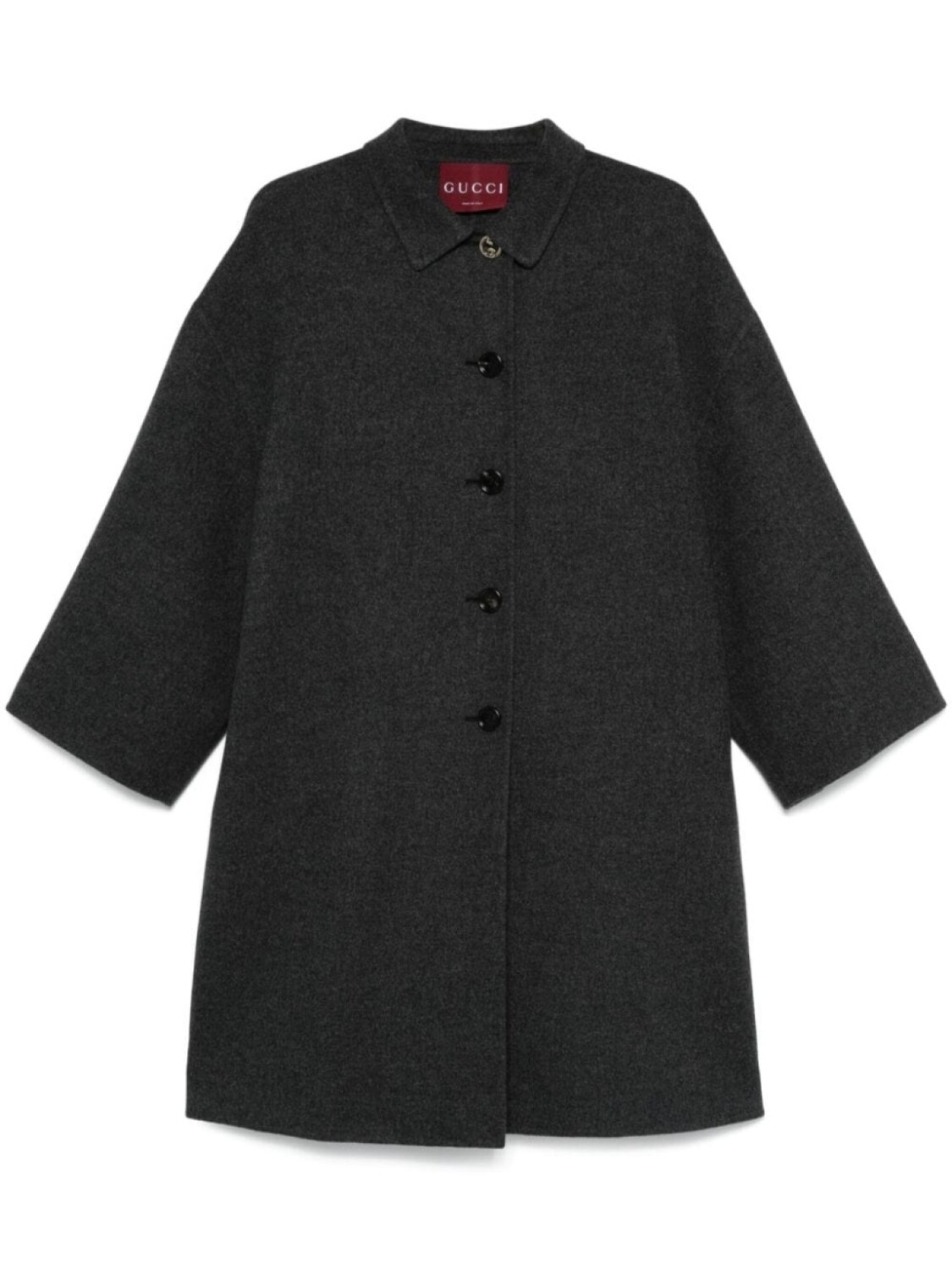 

Однобортное пальто Gucci, серый