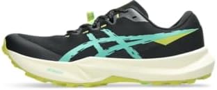 Мужские кроссовки для трейлового бега ASICS Fuji LITE 6, черный/зеленый — фото 3