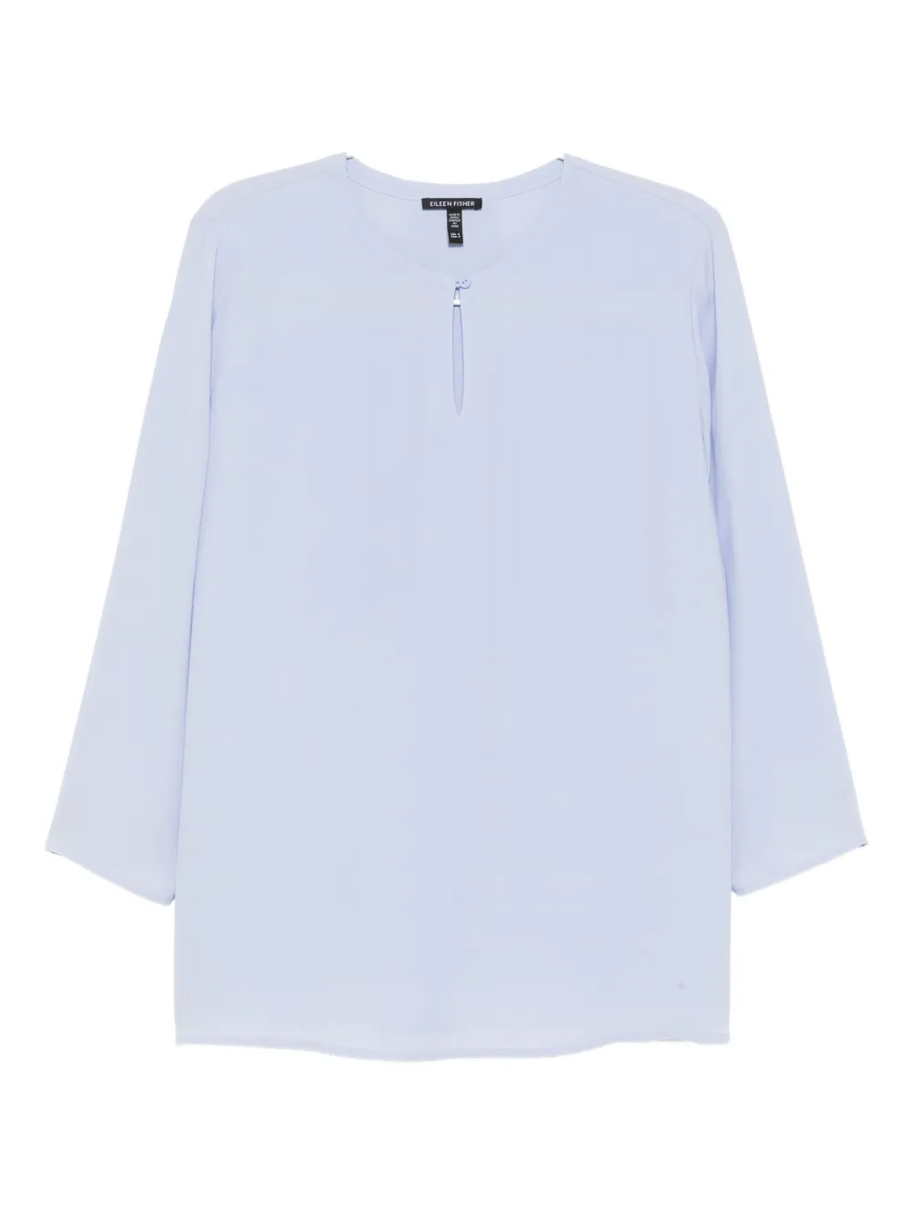 

Туника из шелкового креп-жоржета Eileen Fisher, синий