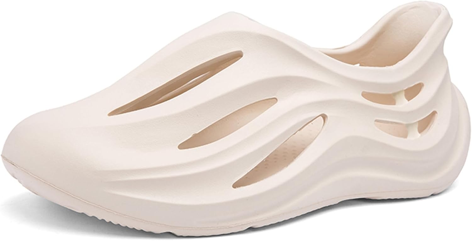 

Мужские слипоны из пены с вырезами, стиль Foam Runner, легкие, прочные, из материала EVA, дышащие, мягкие пляжные сандалии с вентиляцией для мужчин Inkuil, хаки