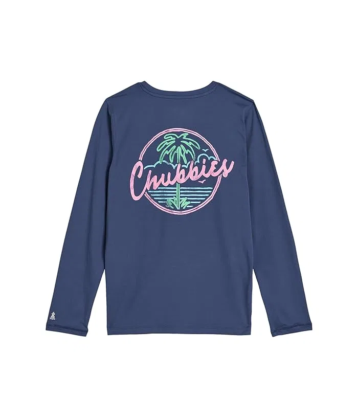 Футболка с принтом The Night Never Sleeps Sun Shirt Chubbies Kids, Navy Blue/Graphic Print — фото 2