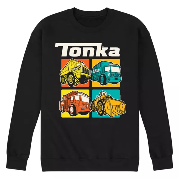 

Мужская флисовая толстовка с сетчатым узором Tonka, черный